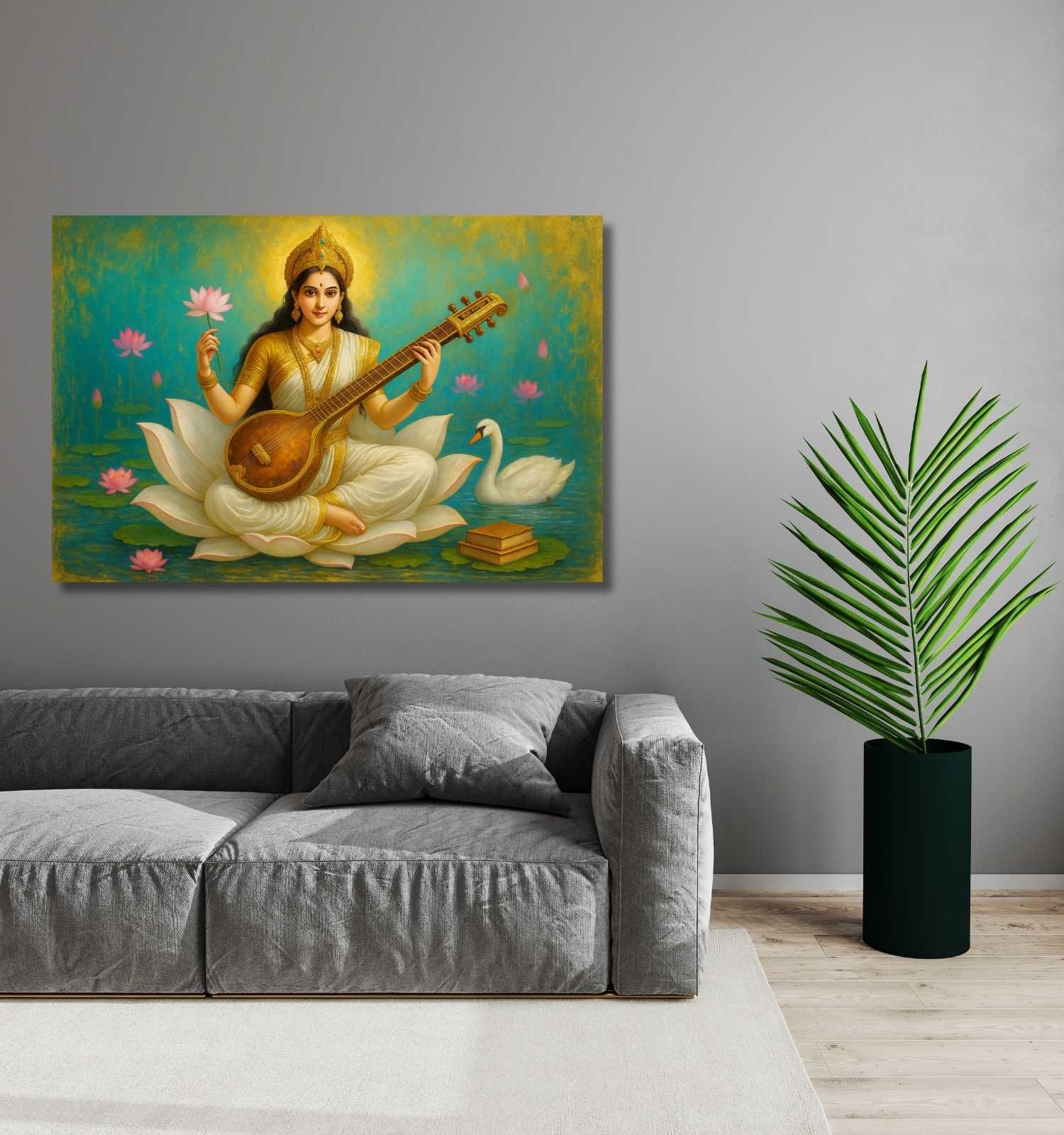 Saraswati Abstract Painting