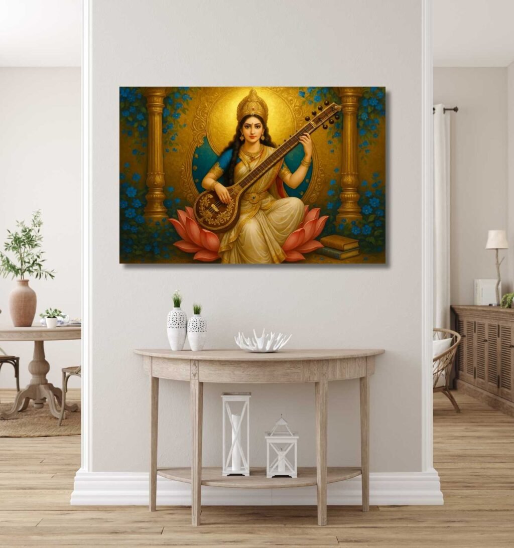 Modern Saraswati Painting