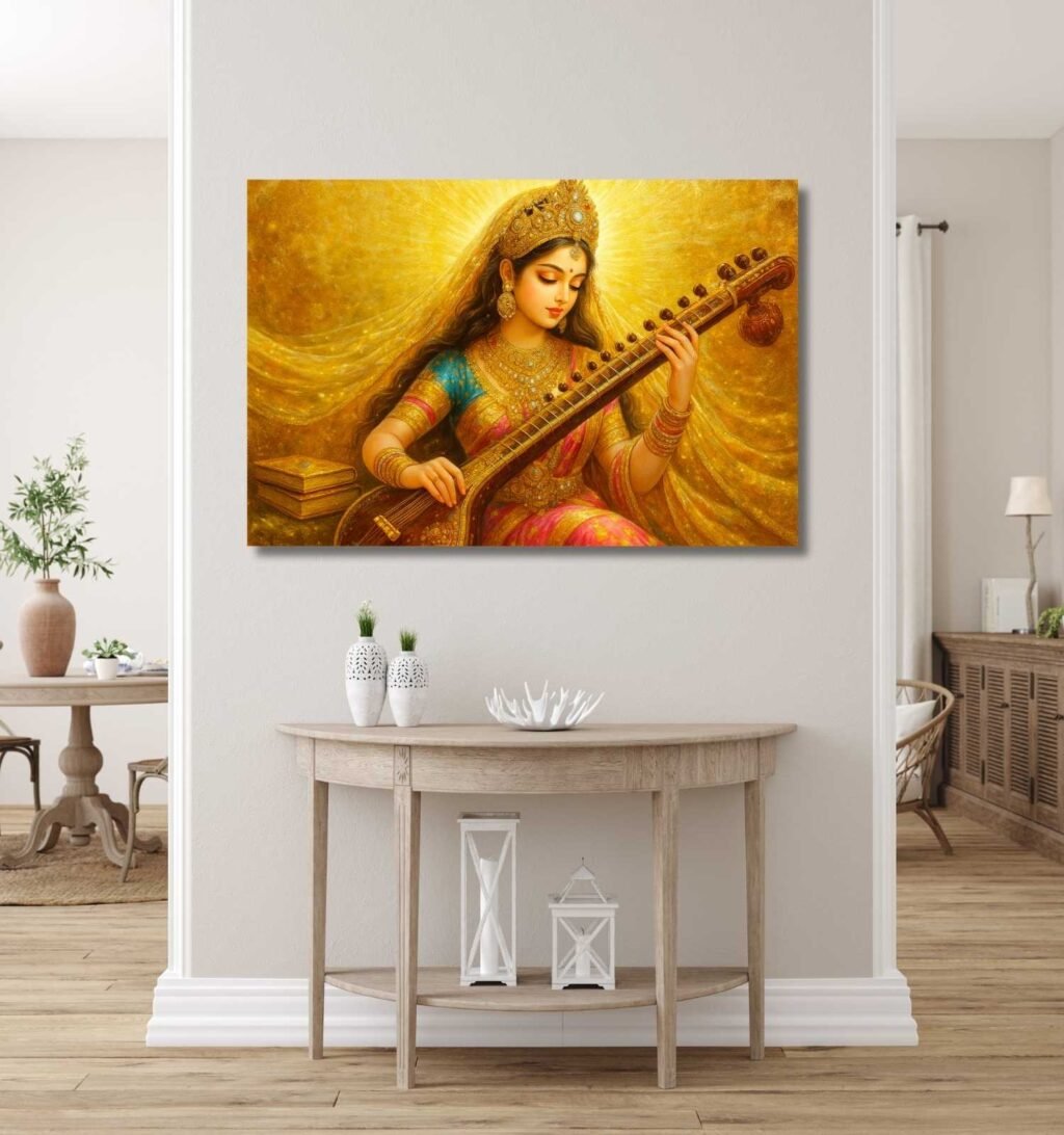 Modern Saraswati Painting