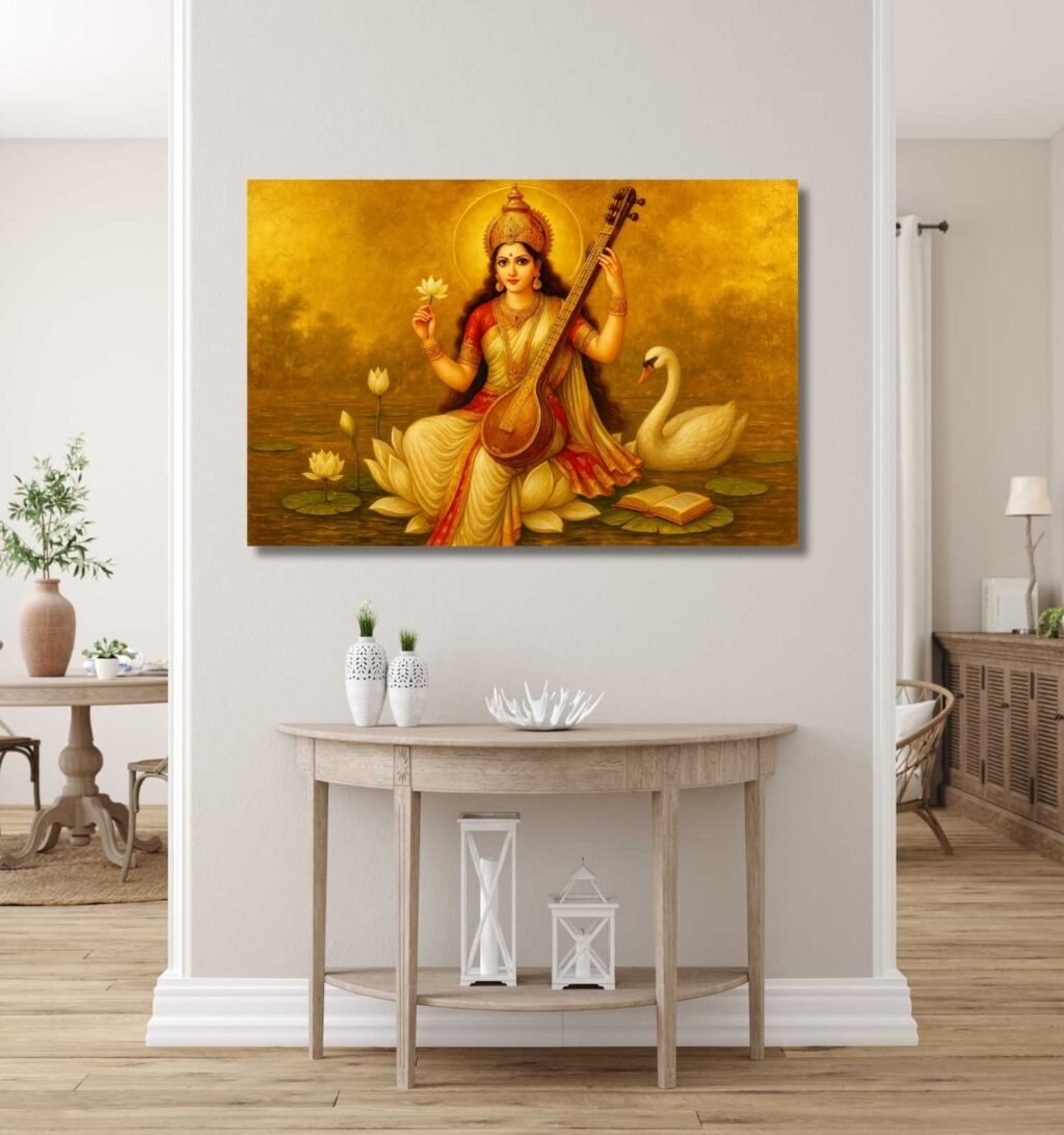 Modern Saraswati Painting