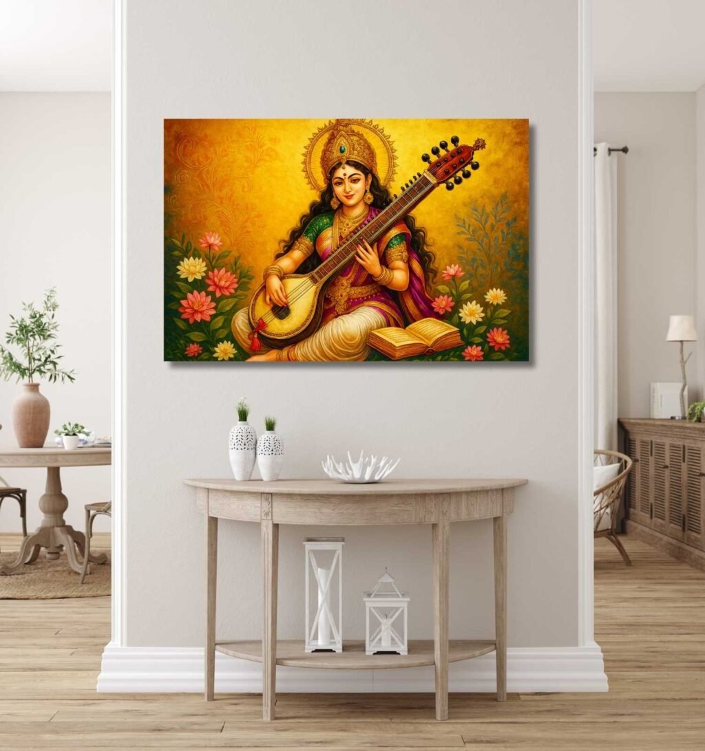 Saraswati Abstract Painting