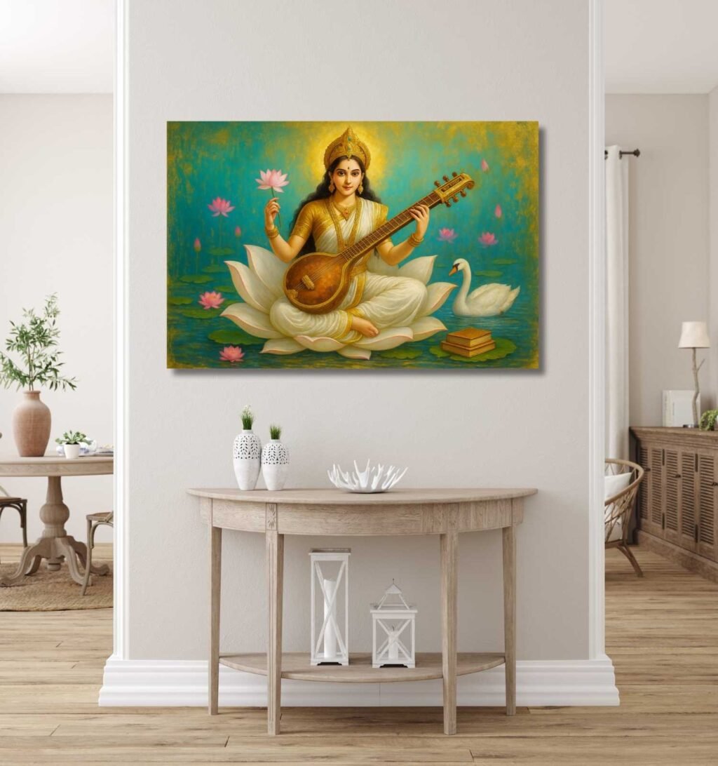 Saraswati Abstract Painting