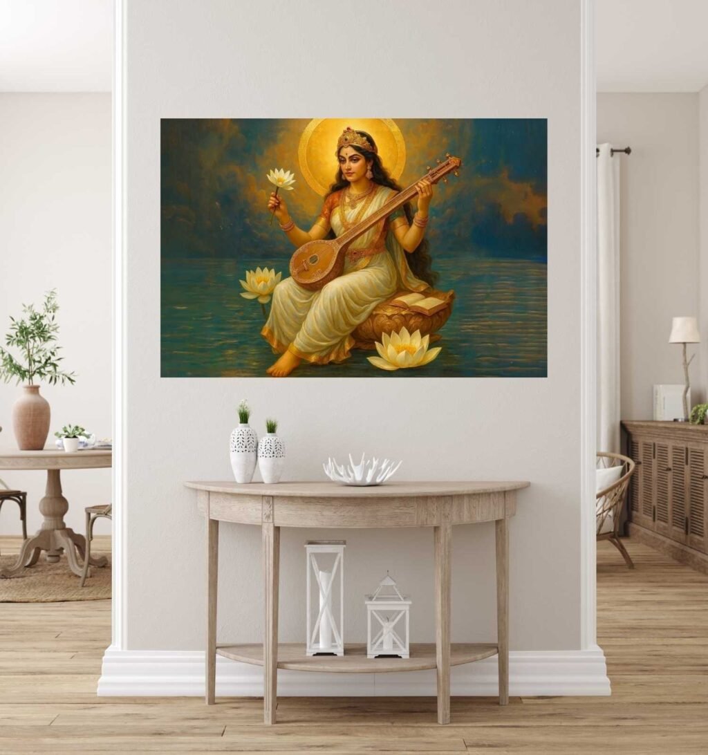 Saraswati Abstract Painting