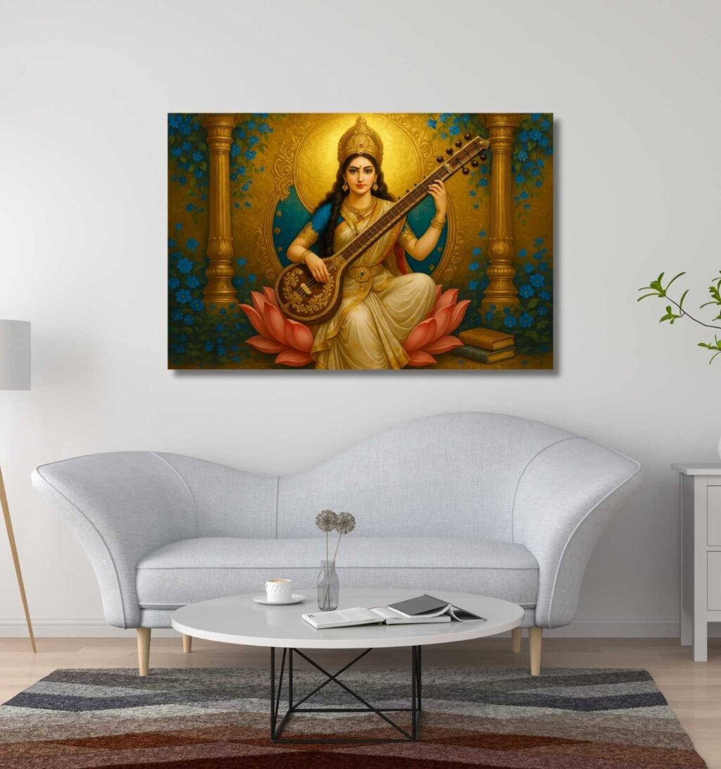 Modern Saraswati Painting