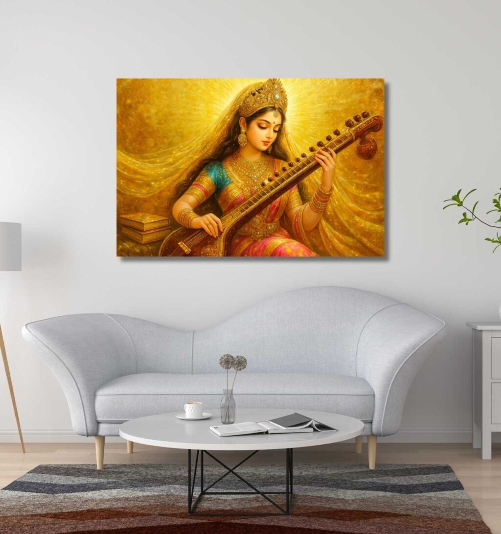 Modern Saraswati Painting