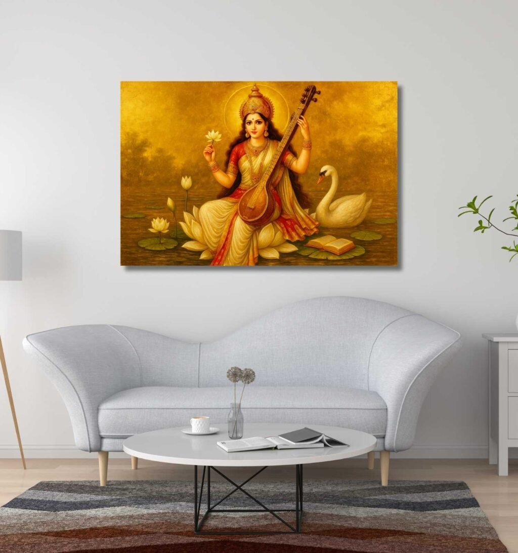 Modern Saraswati Painting