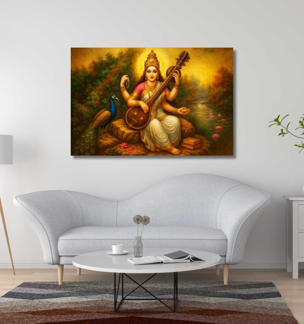 Modern Saraswati Painting