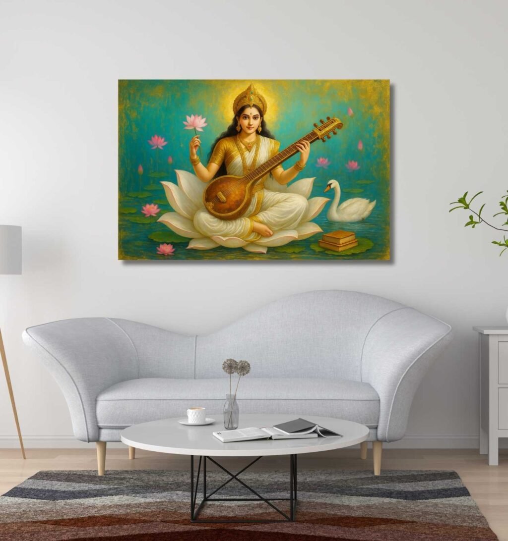 Saraswati Abstract Painting
