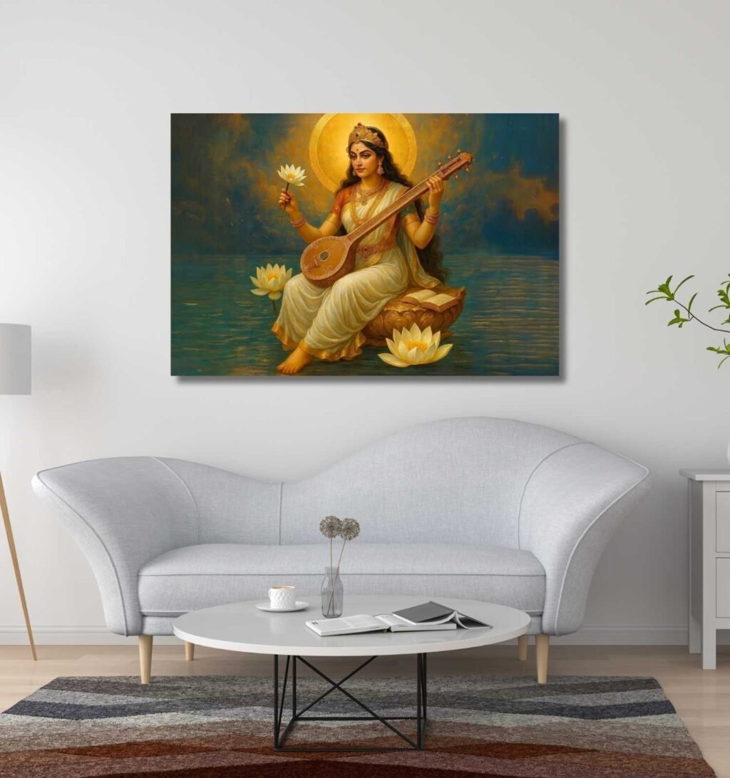 Saraswati Abstract Painting