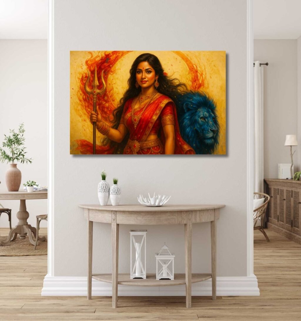 Durga Abstract Painting