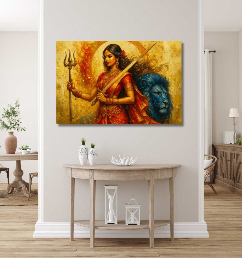 Durga Abstract Painting