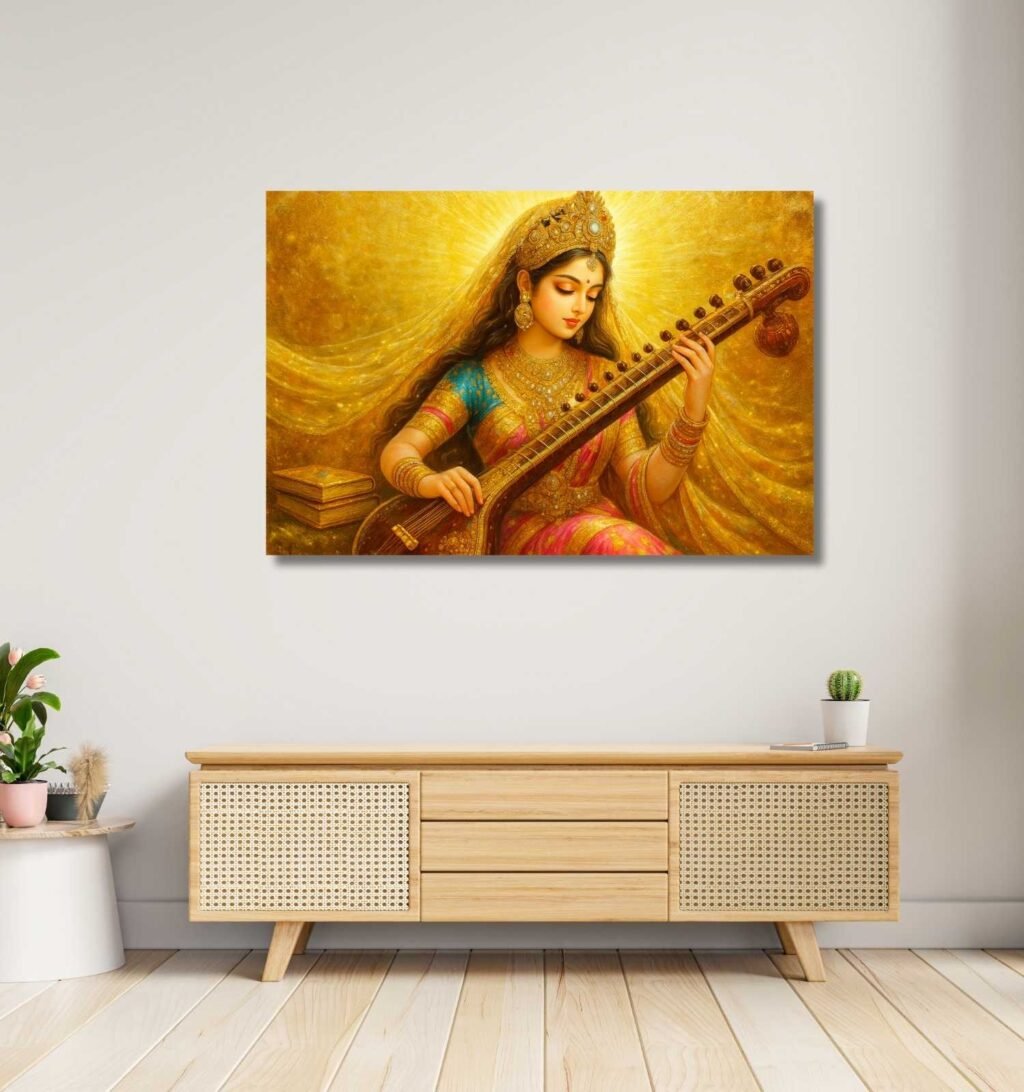 Modern Saraswati Painting