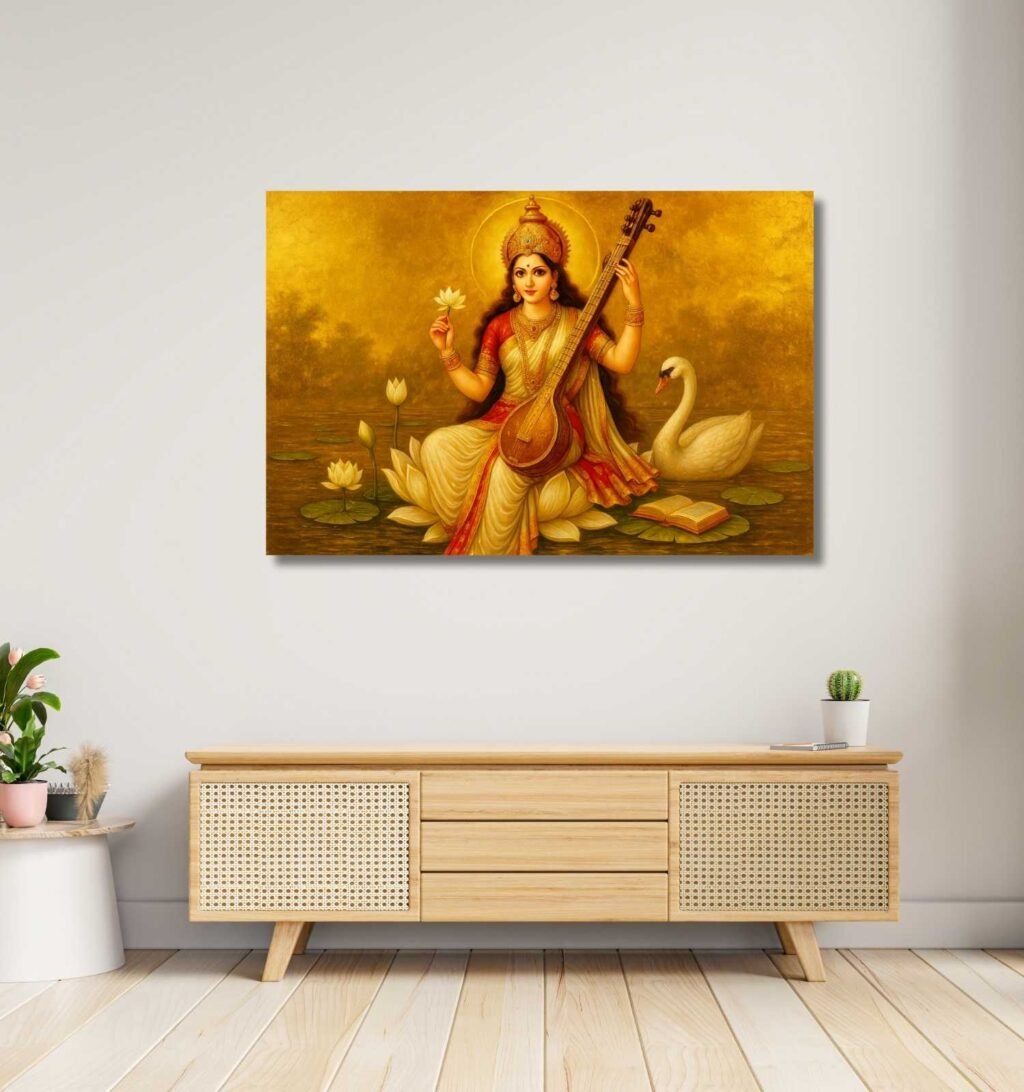 Modern Saraswati Painting