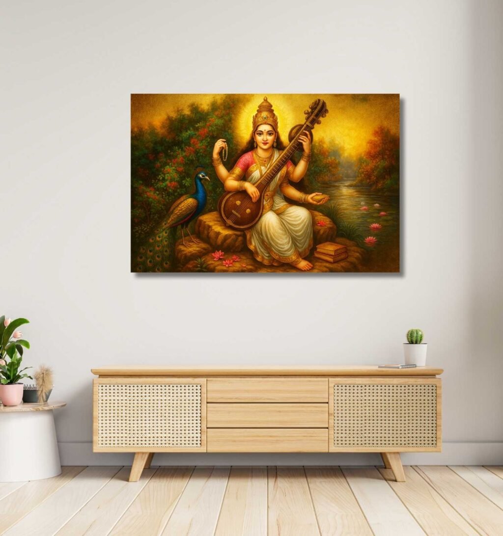 Modern Saraswati Painting