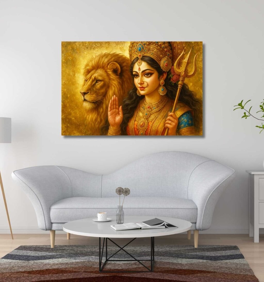 maa durga painting