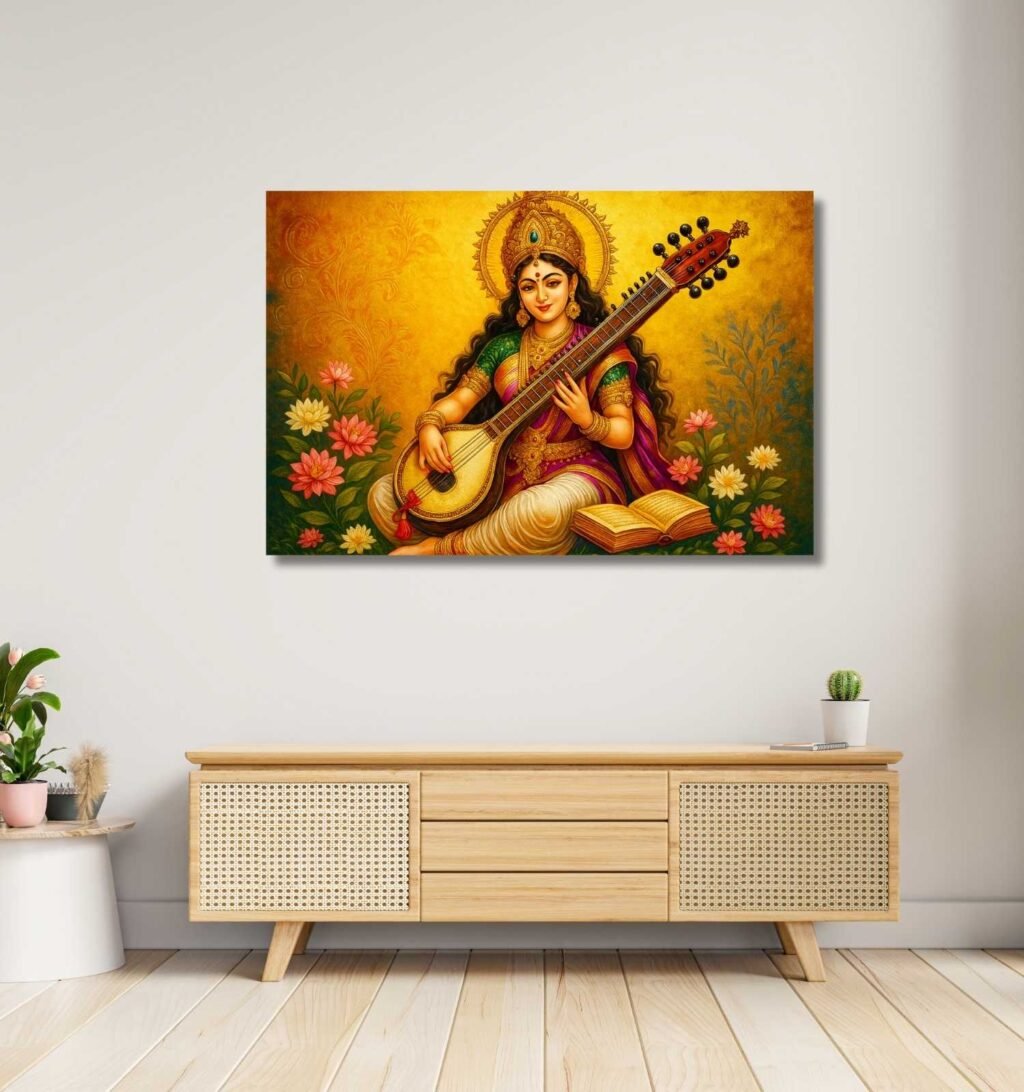 Saraswati Abstract Painting