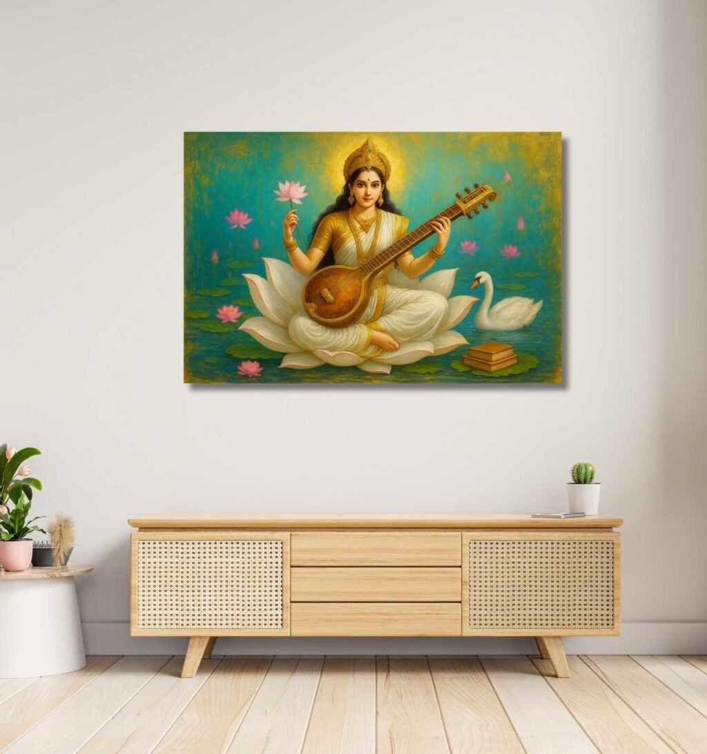 Saraswati Abstract Painting