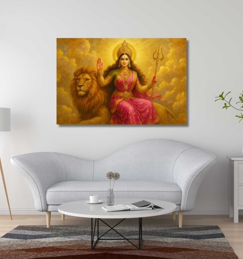 maa durga painting
