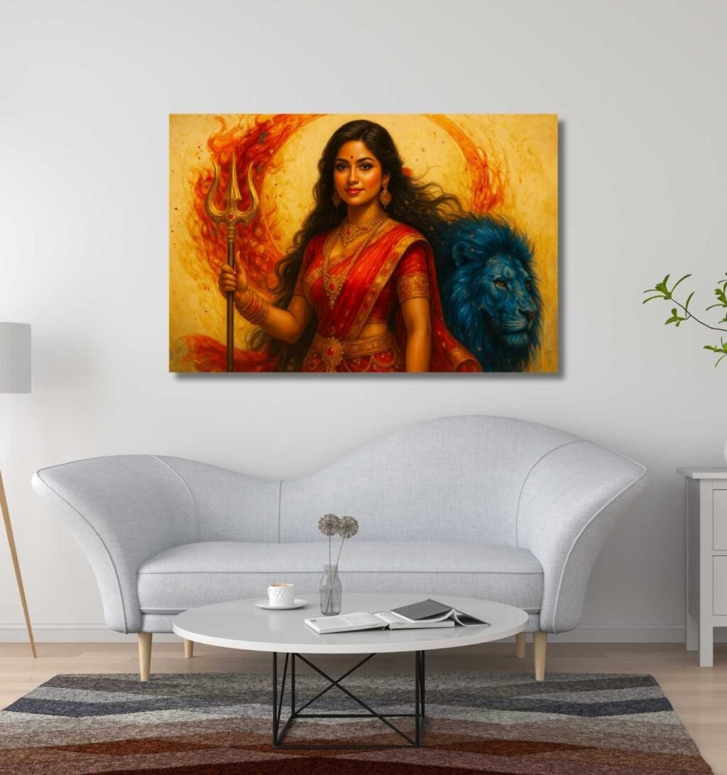 Durga Abstract Painting