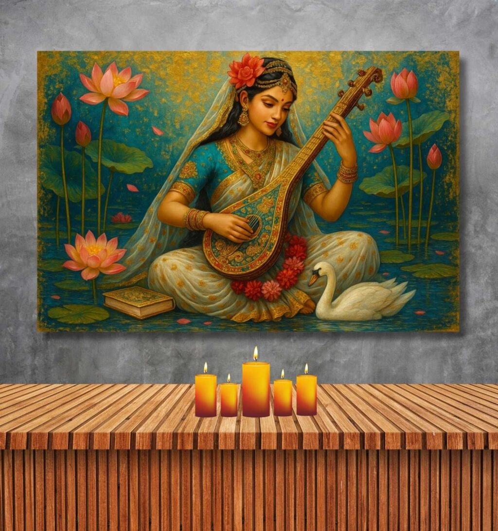 Saraswati Abstract Painting