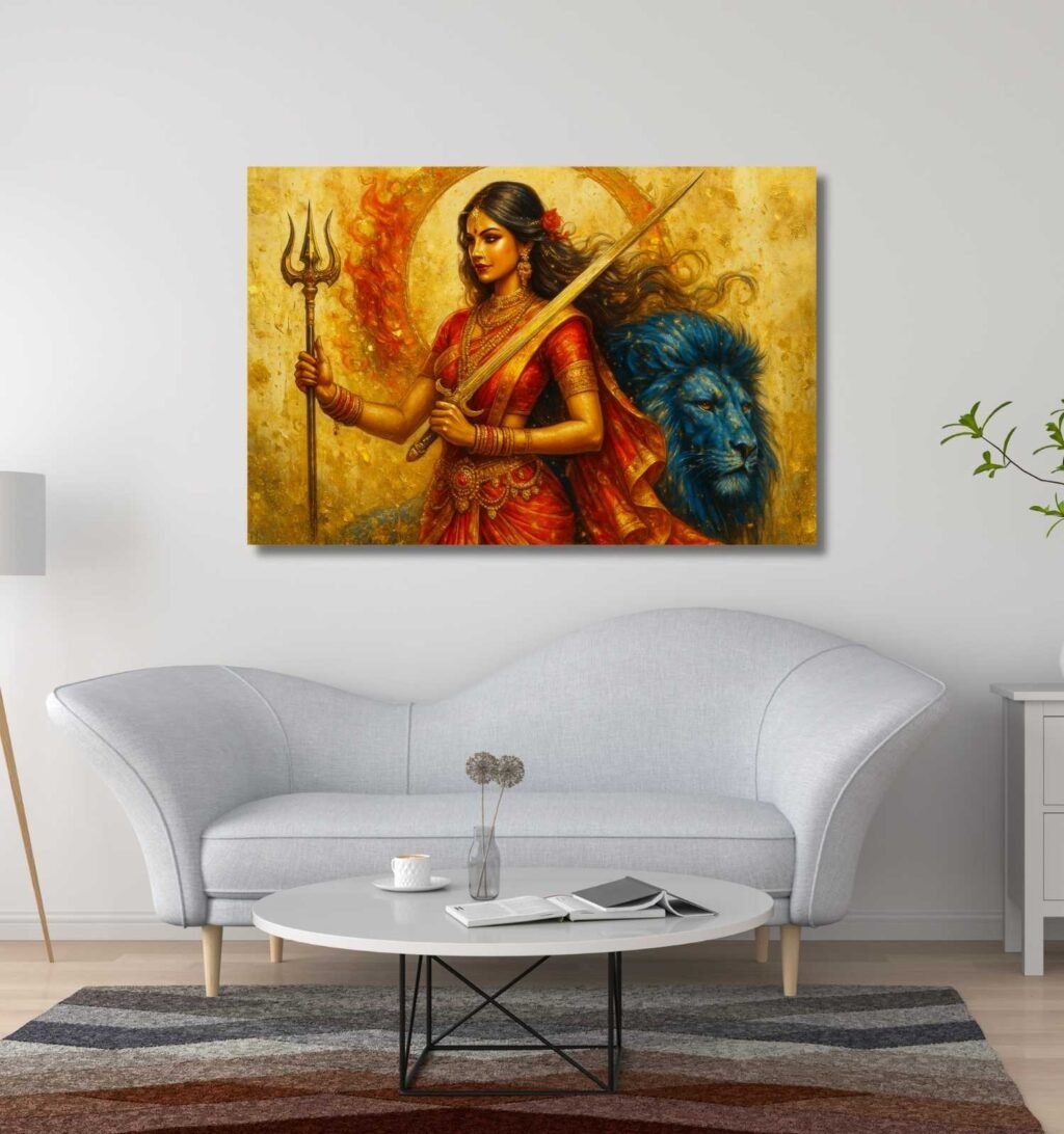 Durga Abstract Painting