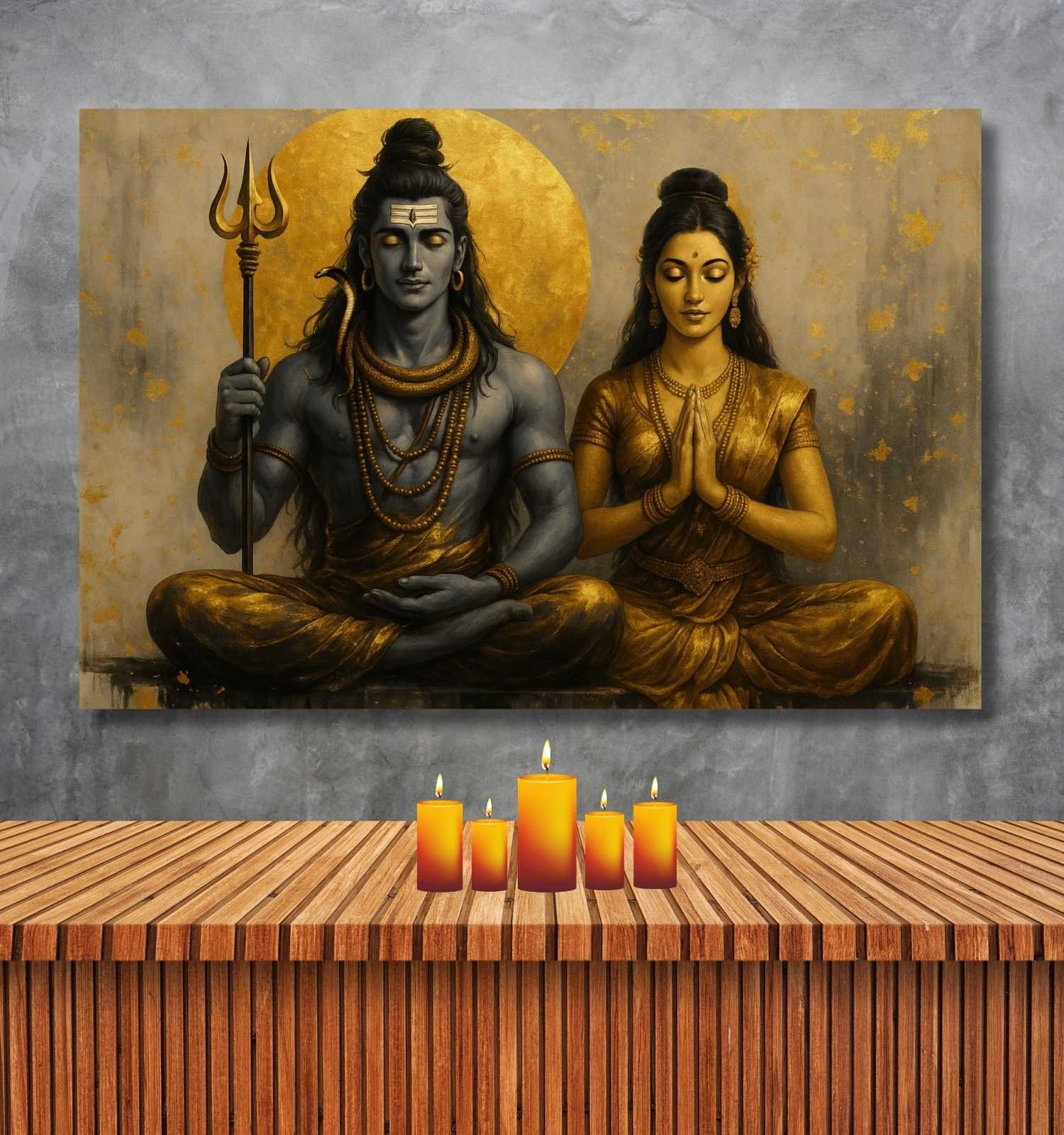Shiv Parvati Painting