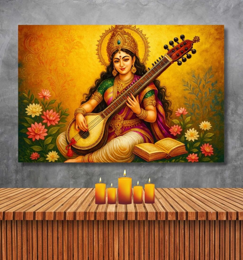 Saraswati Abstract Painting