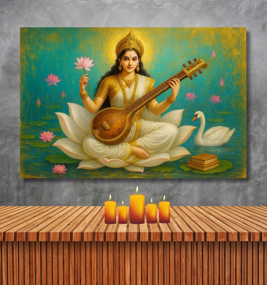 Saraswati Abstract Painting