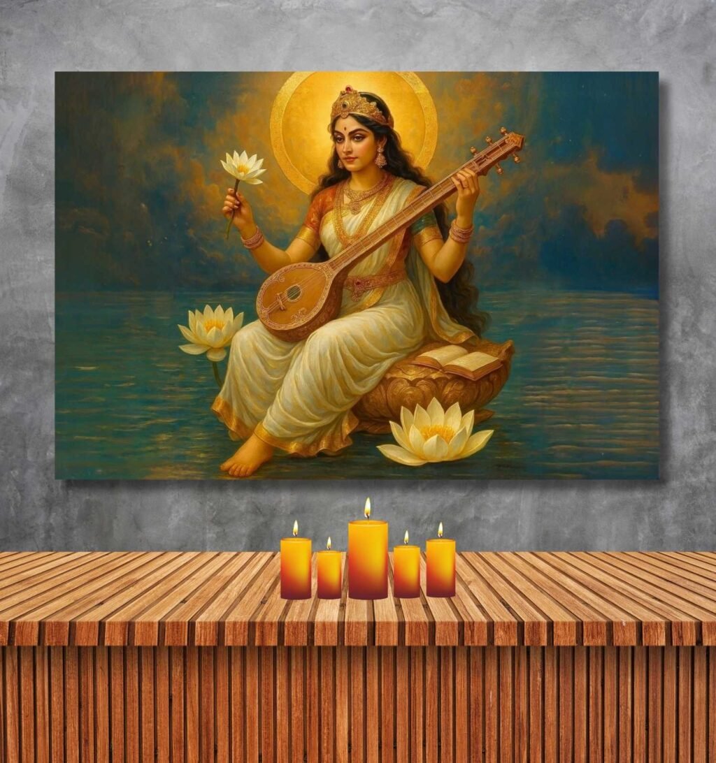 Saraswati Abstract Painting