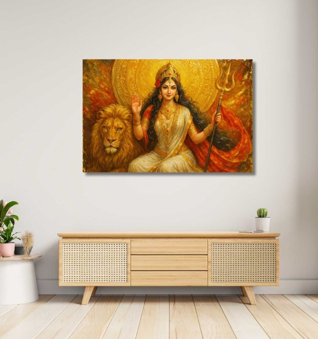 Durga Abstract Painting