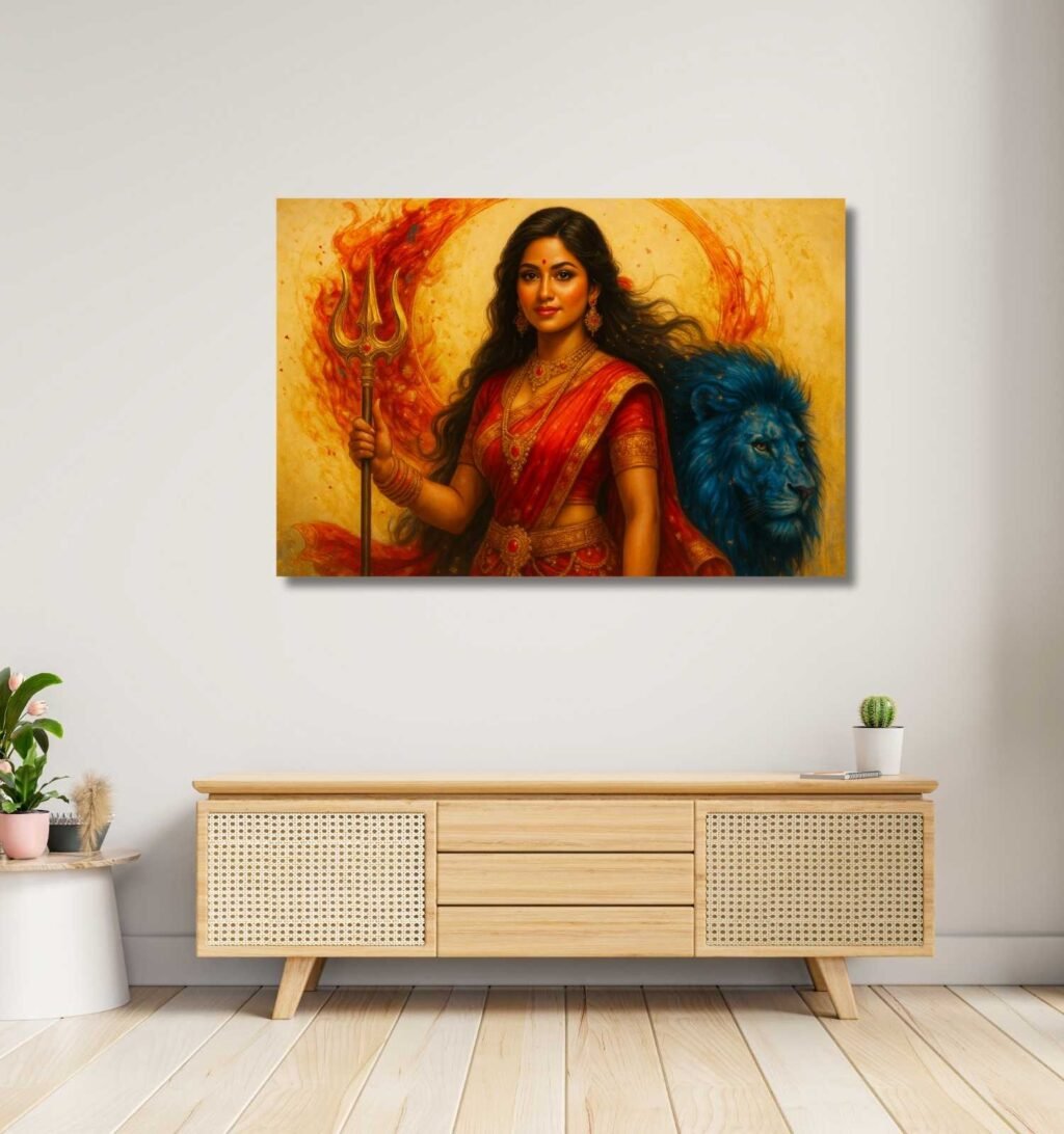 Durga Abstract Painting