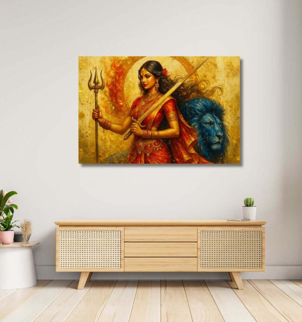 Durga Abstract Painting