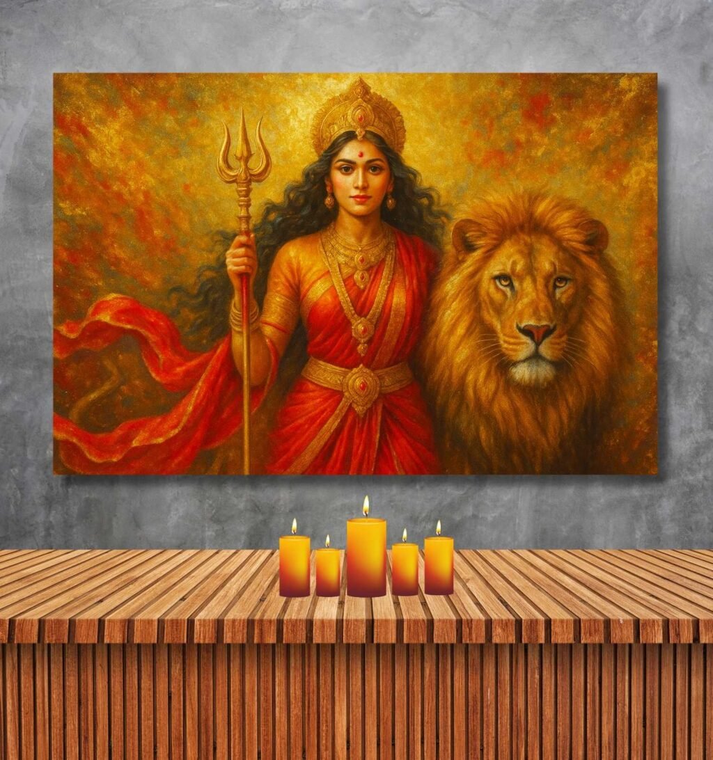 maa durga painting