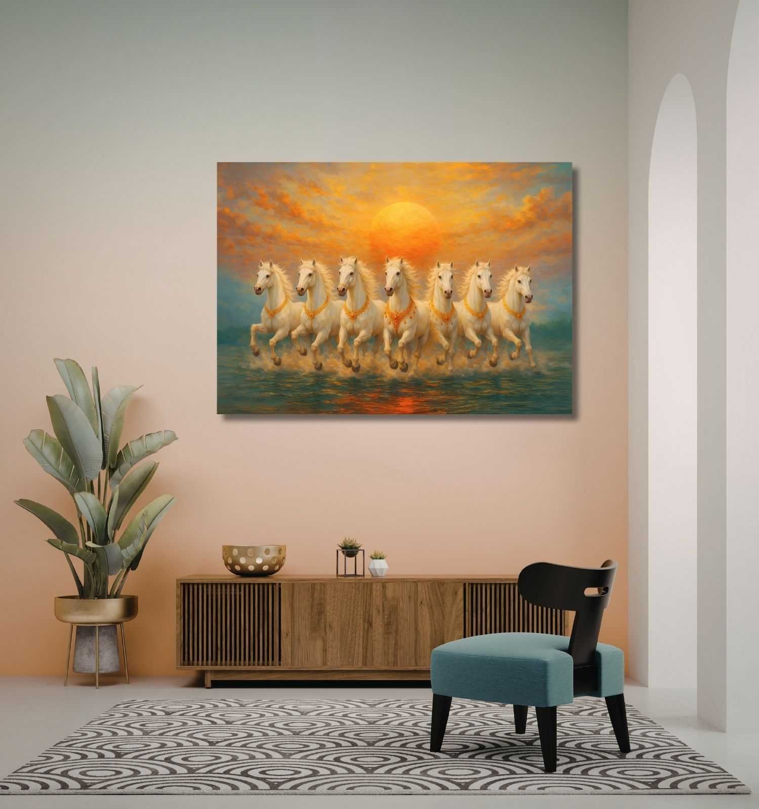 7 HORSE VASTU PAINTING4