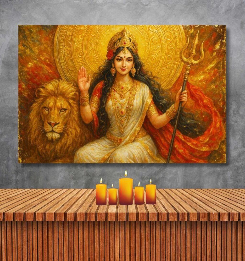 Durga Abstract Painting