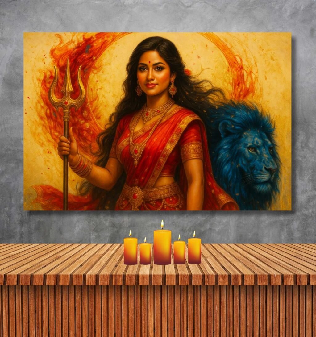 Durga Abstract Painting