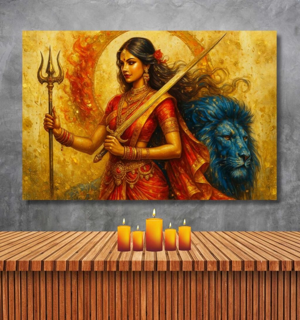 Durga Abstract Painting