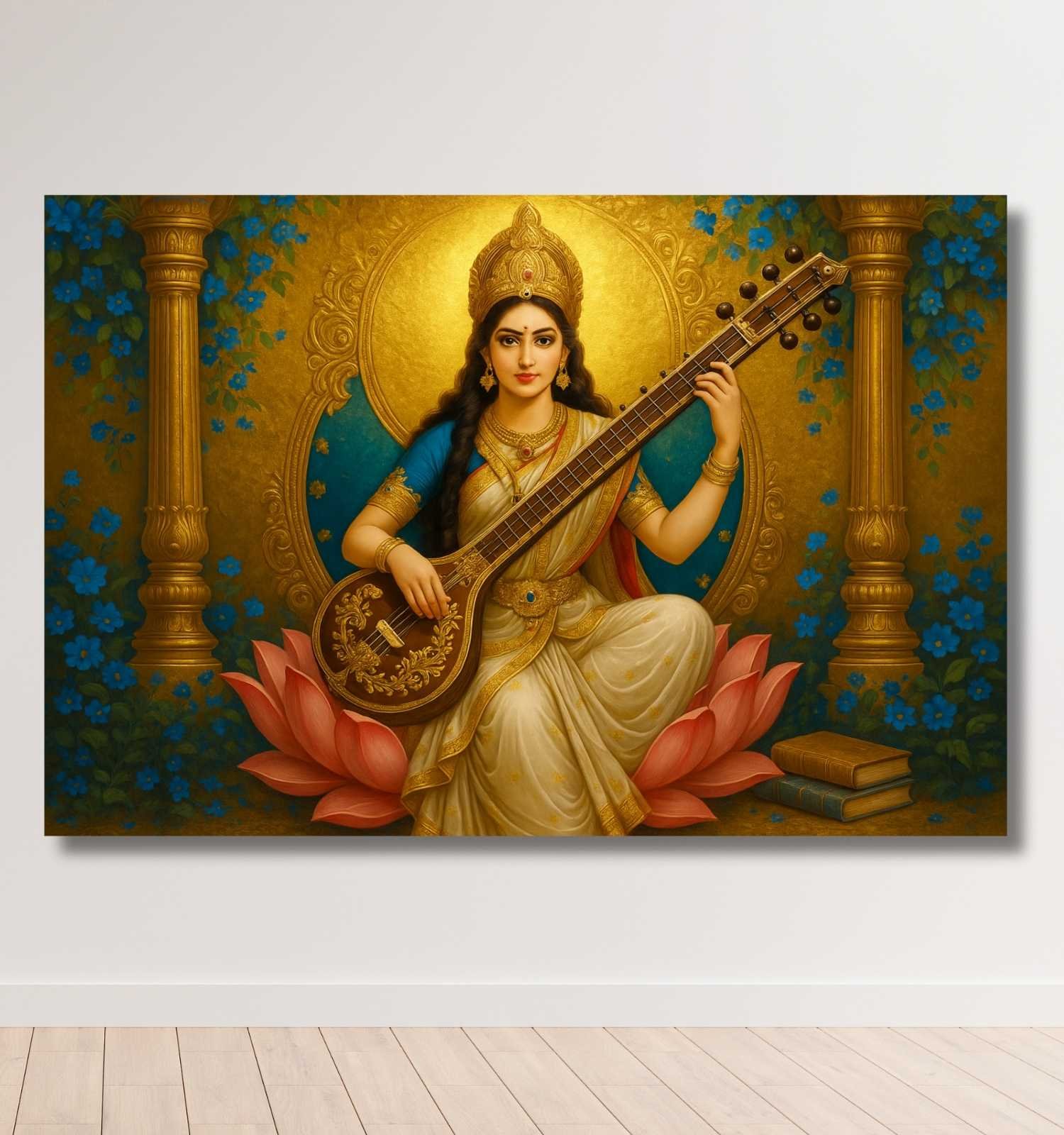 Modern Saraswati Painting