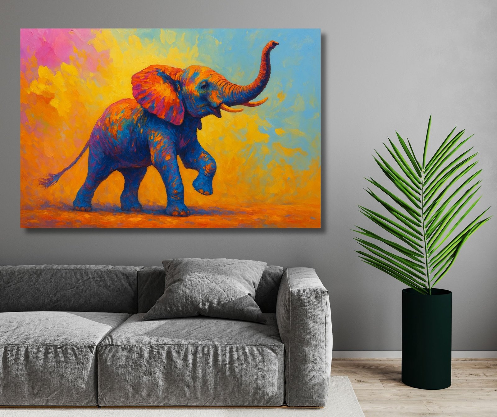 Abstract Elephant Painting