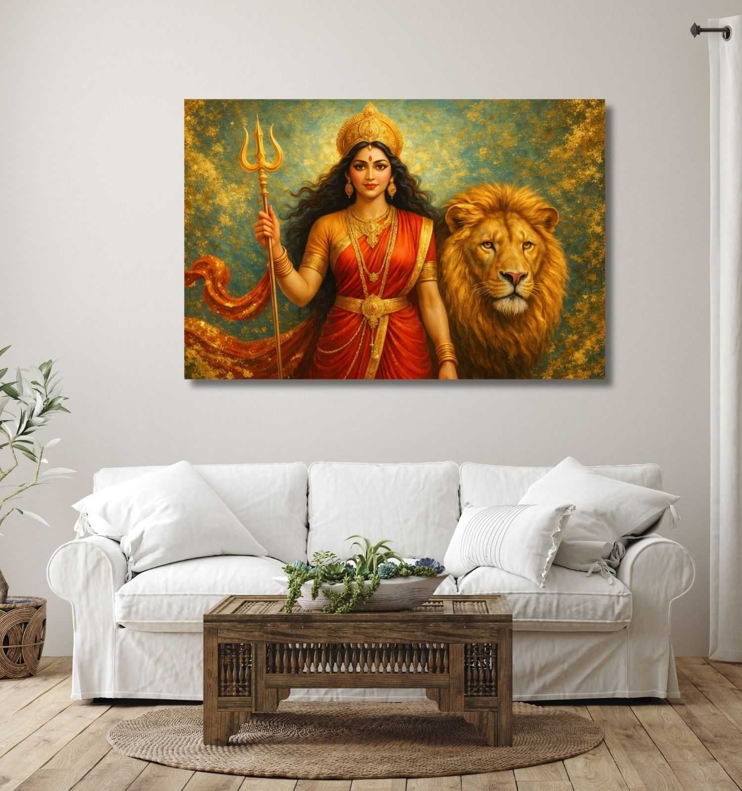 Maa Durga Wall Painting 1