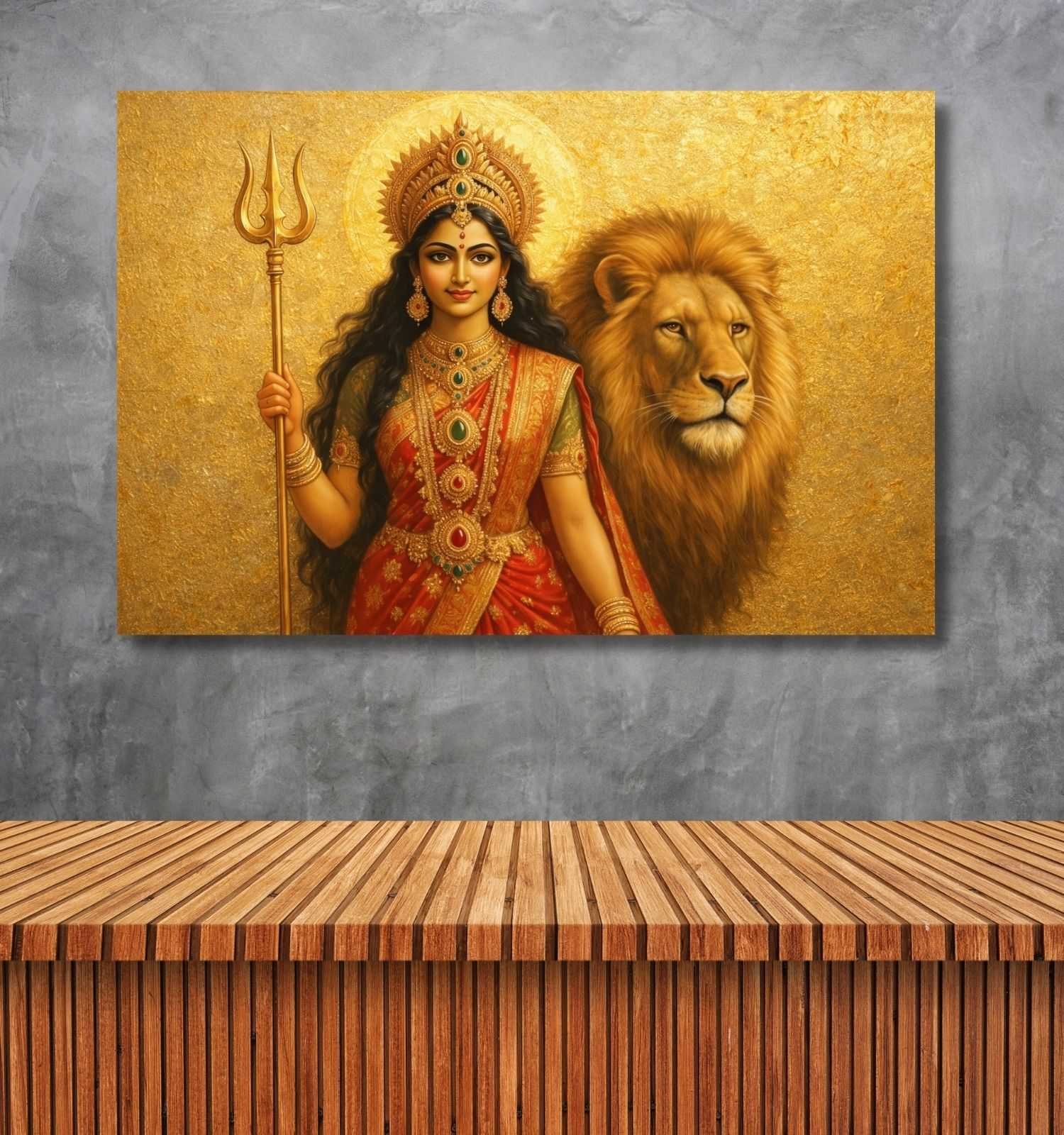 Maa Durga Wall Painting 1