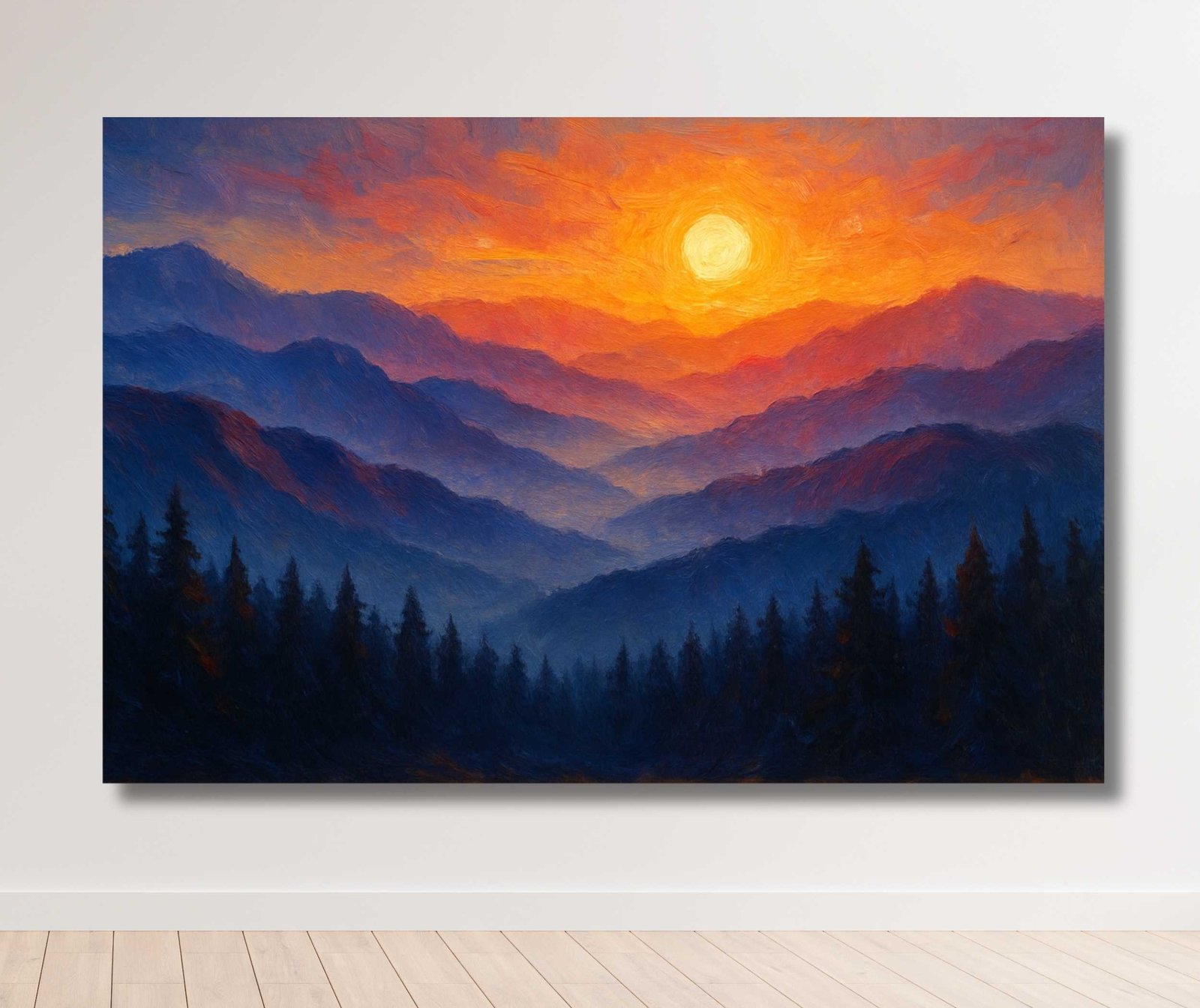 Mountain Painting Vastu With Frame