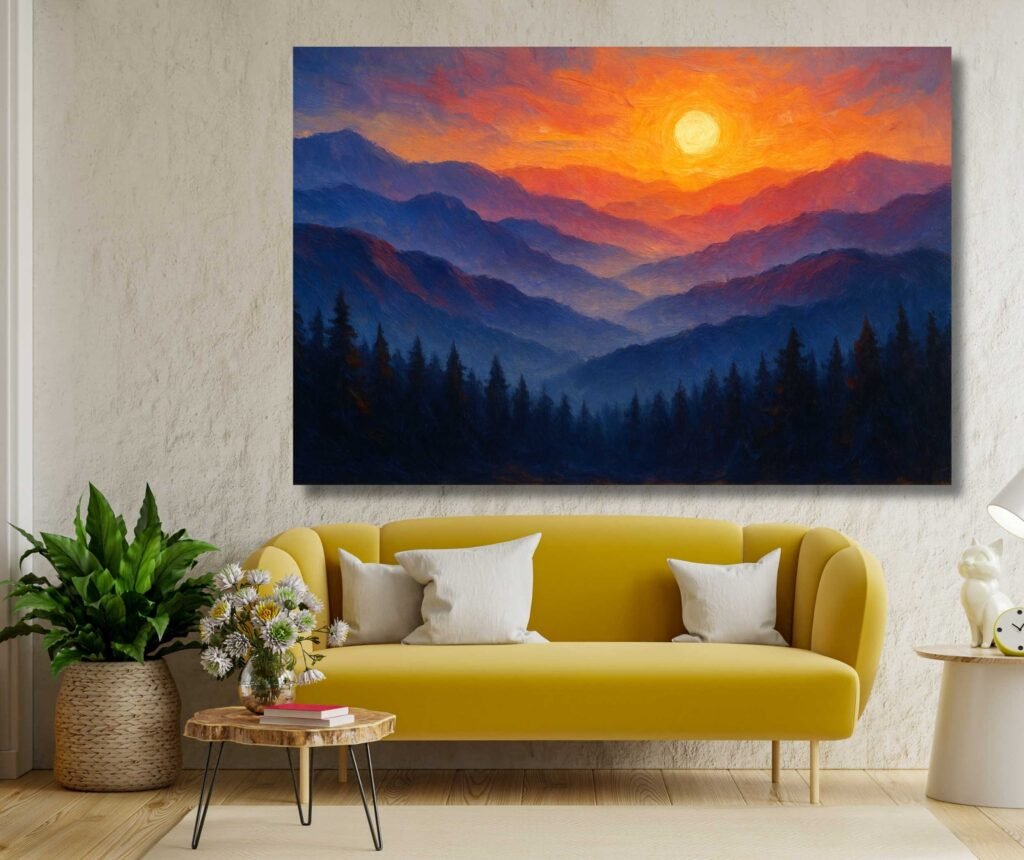 Mountain Painting For Wall As Vastu2