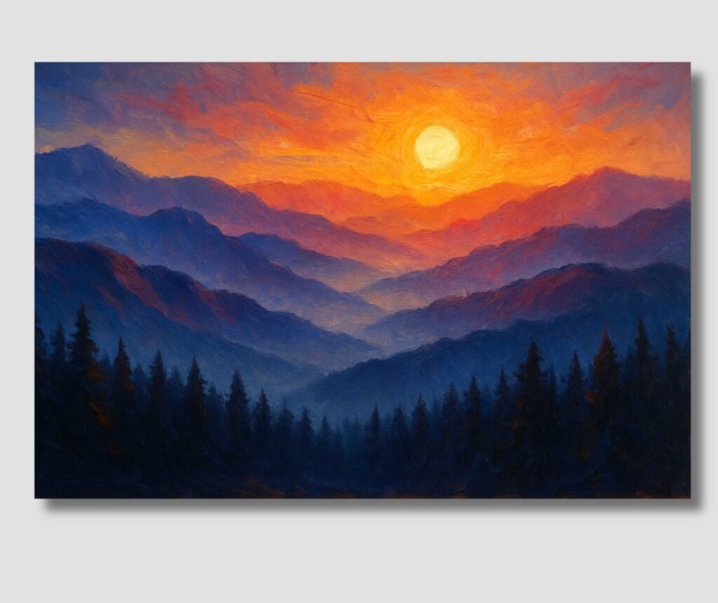 Mountain Painting For Wall As Vastu2