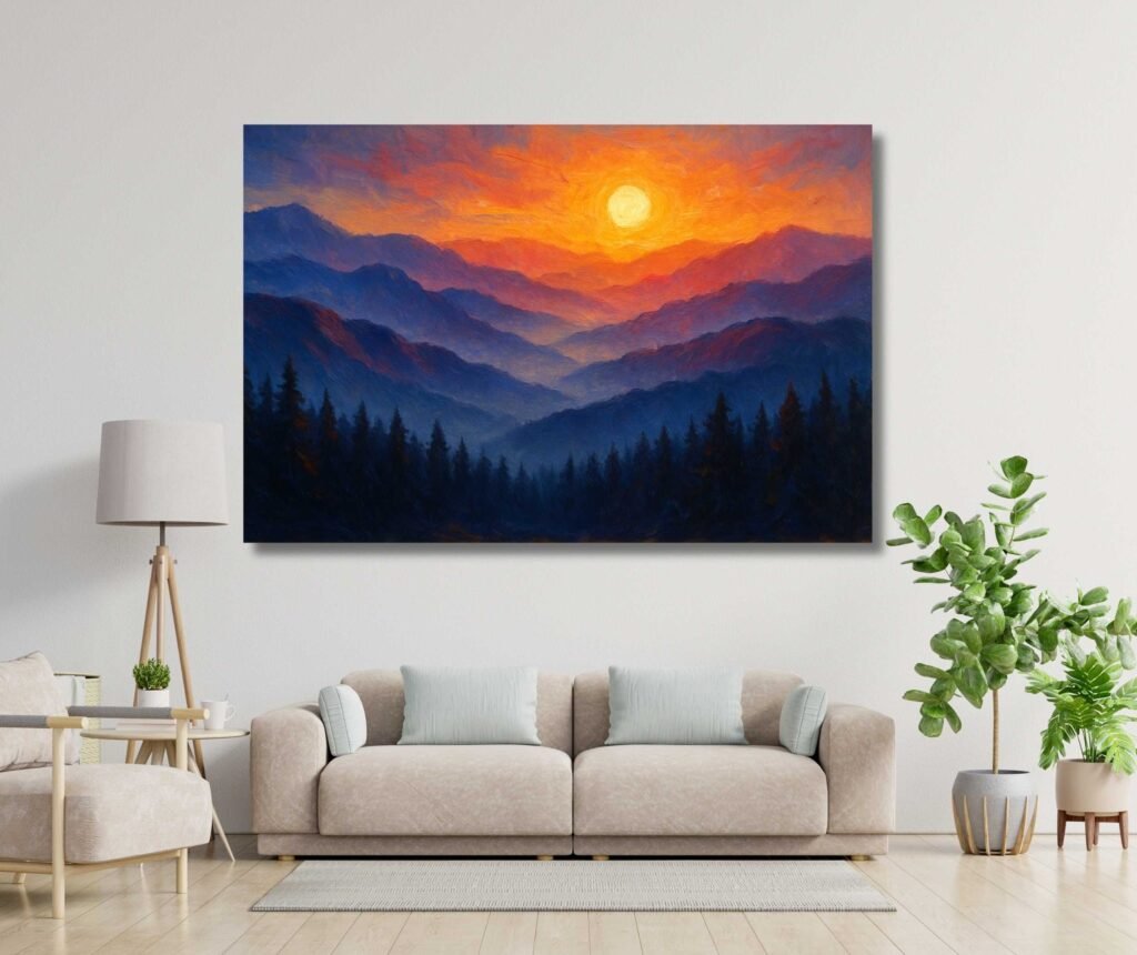 Mountain Painting For Wall As Vastu2