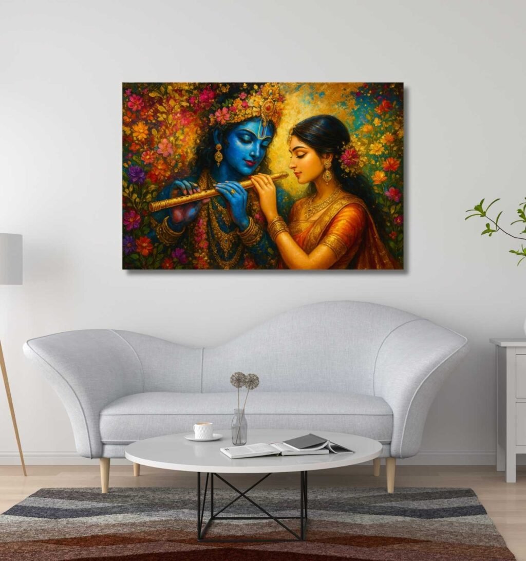 Radha Krishna Wall Painting