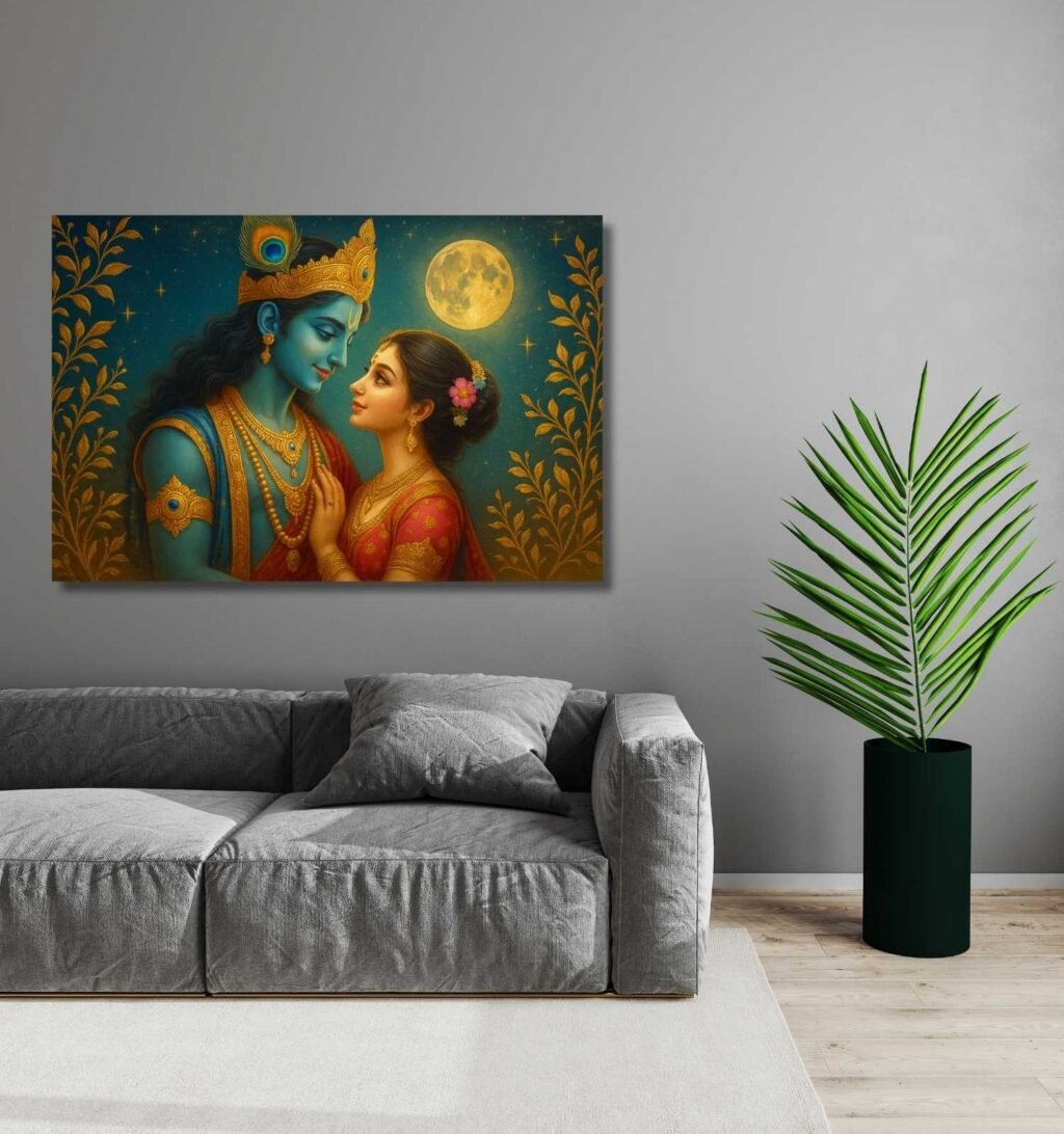 Beautiful Radha Krishna Painting