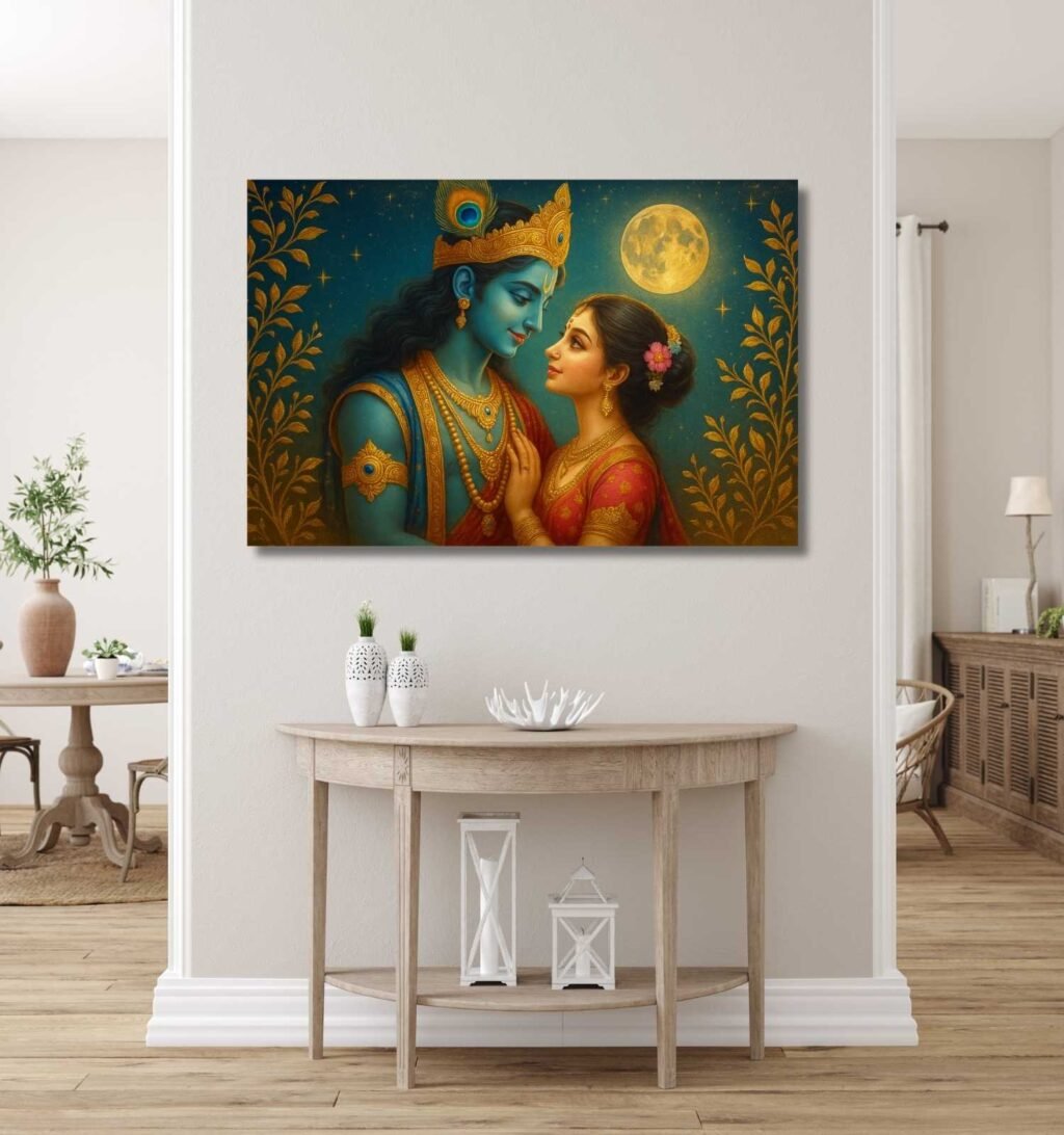 Beautiful Radha Krishna Painting