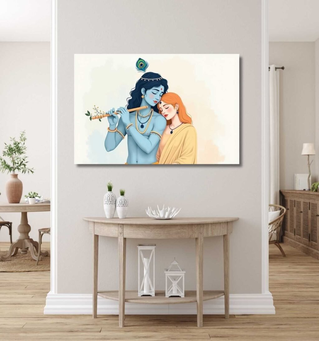 Radha Krishna Wall Painting