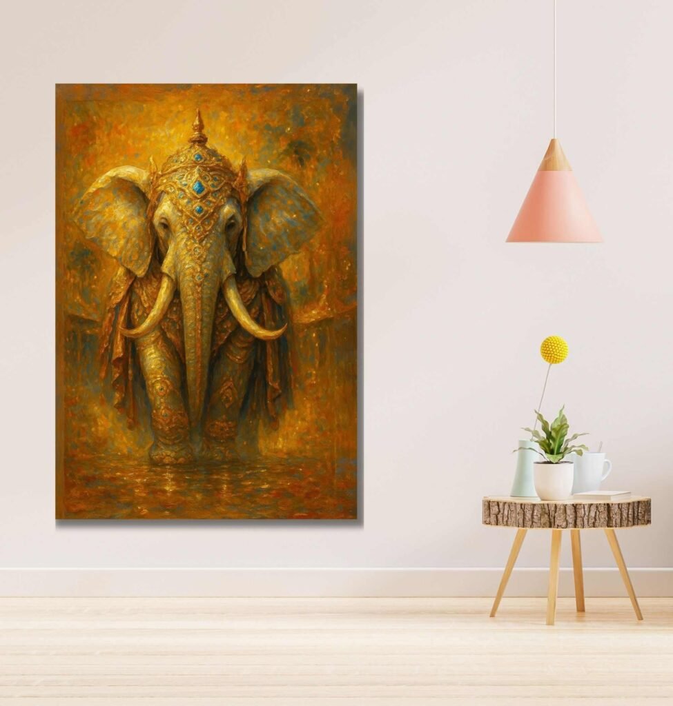 Royal Elephant Canvas Painting1